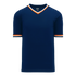 Athletic Knit V-Neck Baseball Jersey with Knitted Trim (BA1333)